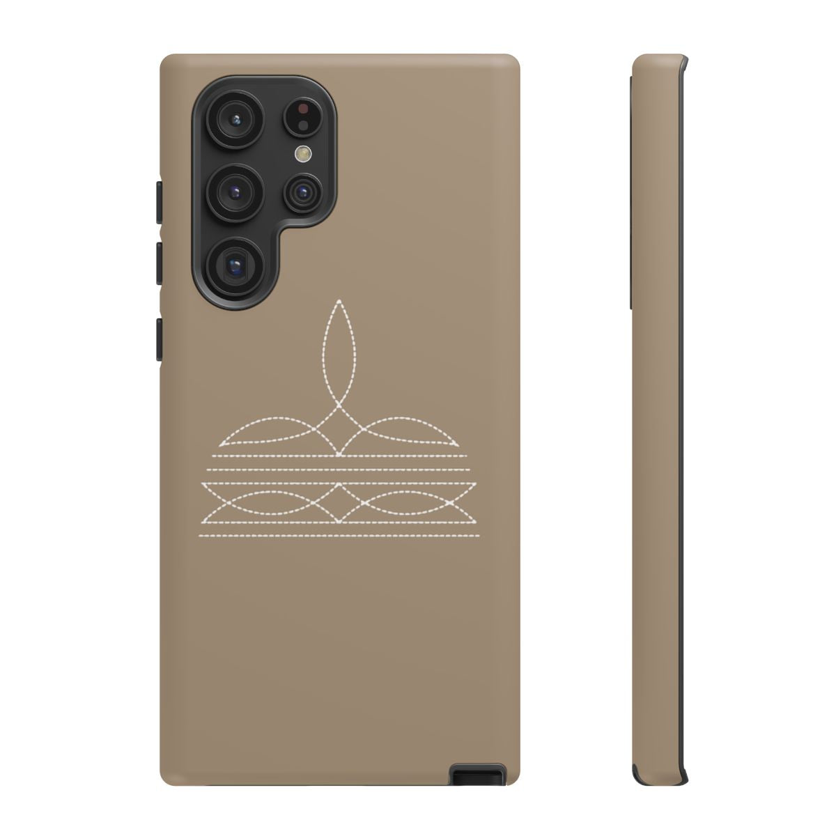 Cowboy Boot Stitch Solid Background Tough Phone Cases, Multiple Phone Styles!