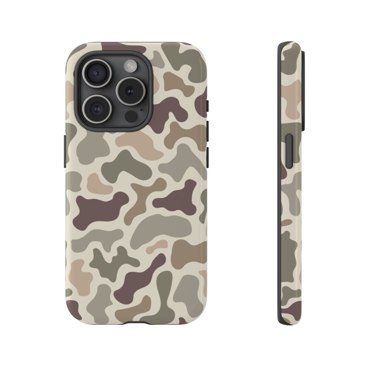Light Retro Duck Camo, Tough Phone Cases, Multiple Phone Styles, Glossy and Matte, Punchy