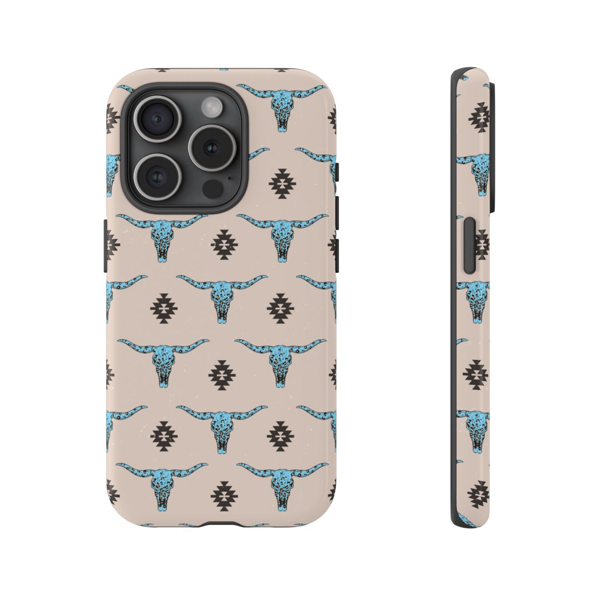 Western Turquoise Aztec Tough Phone Cases - Multiple Phone Styles