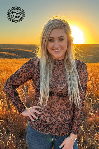 Tooled Leather Top