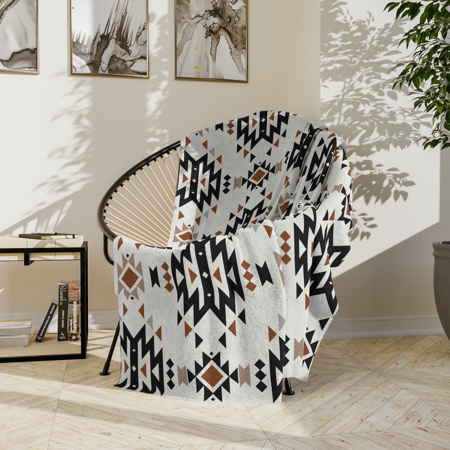 Western Aztec, Microfiber Blanket