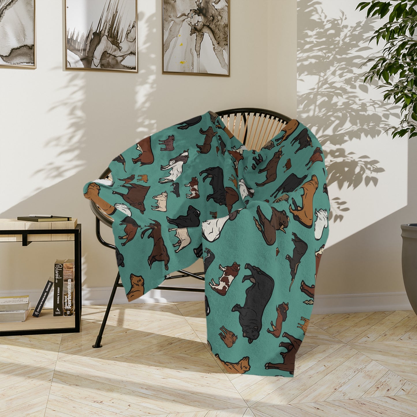 Cattle, Velveteen Microfiber Blanket