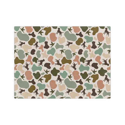 Duck & Dog Camo Velveteen Microfiber Blanket
