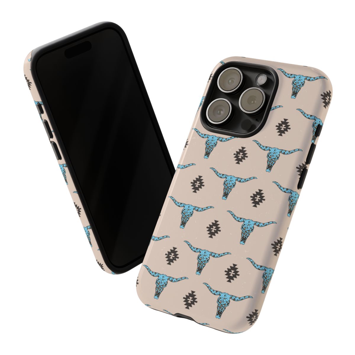 Western Turquoise Aztec Tough Phone Cases - Multiple Phone Styles