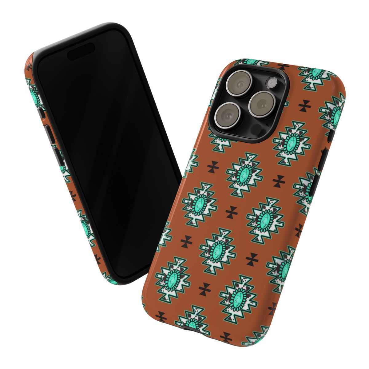 Western Turquoise Tough Phone Cases - Multiple Phone Styles!