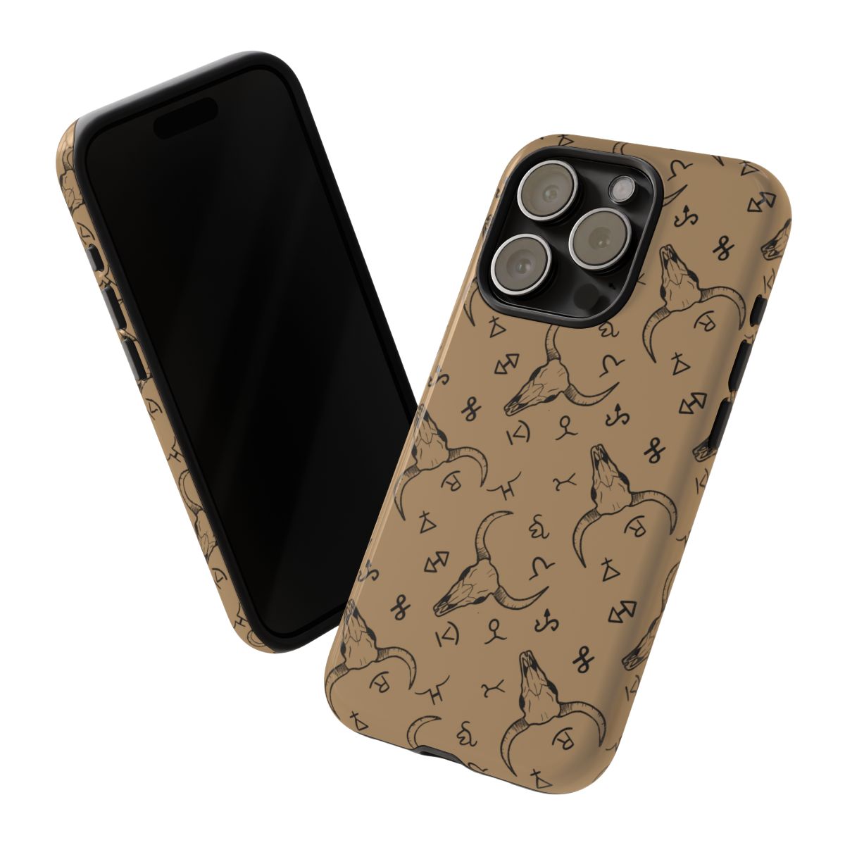 Western Cow Skull Brand Tough Phone Cases, Multiple Phone Styles!