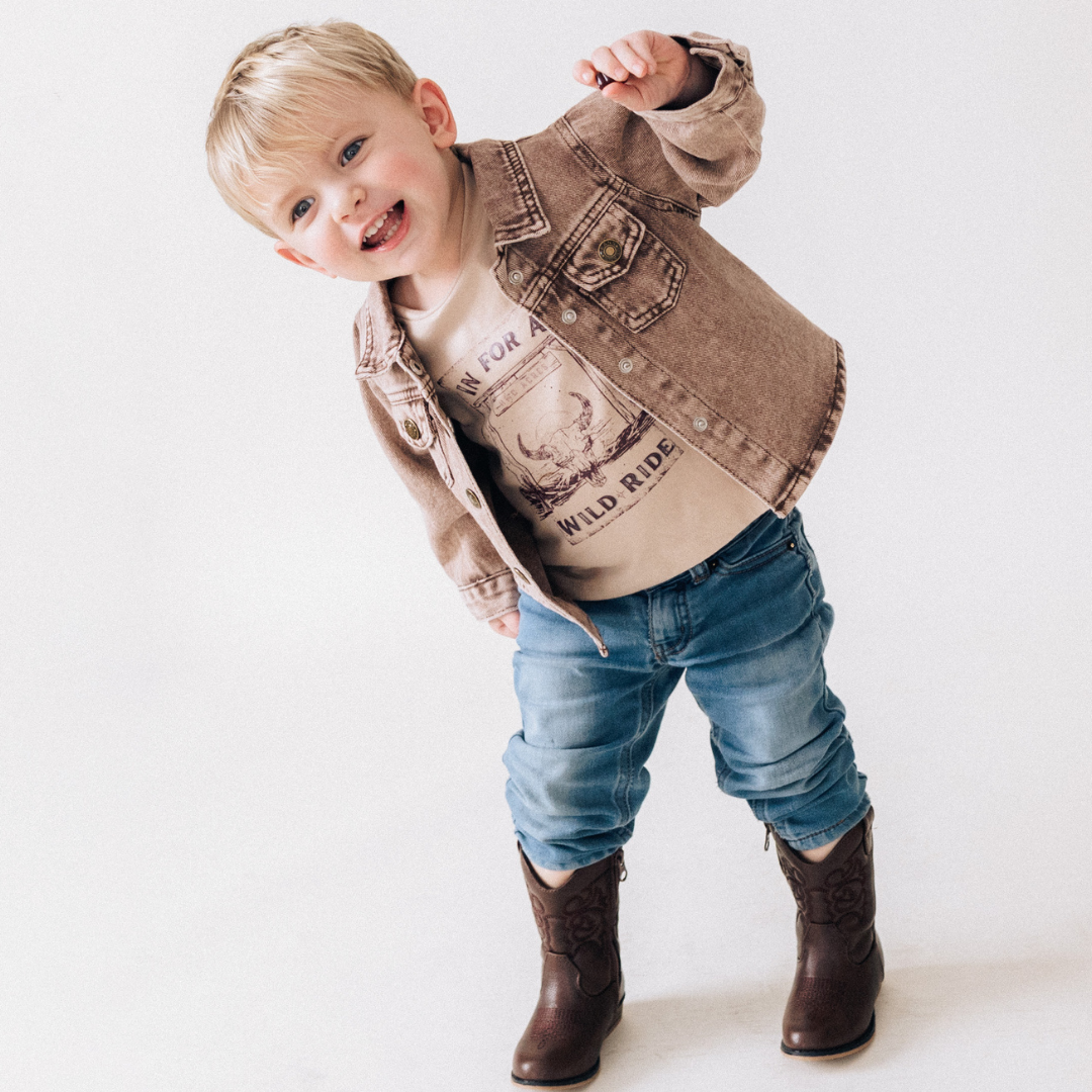 Brown Denim Jacket - Child