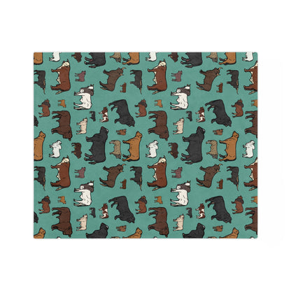 Cattle, Velveteen Microfiber Blanket