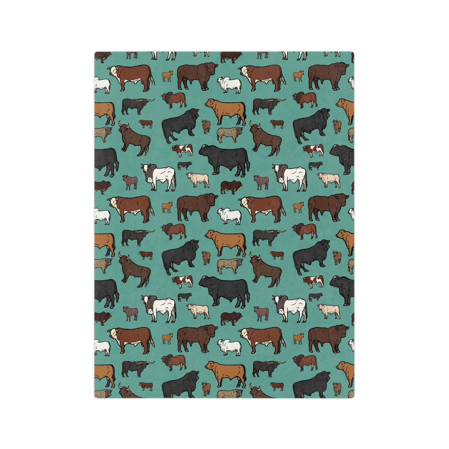 Cattle, Velveteen Microfiber Blanket