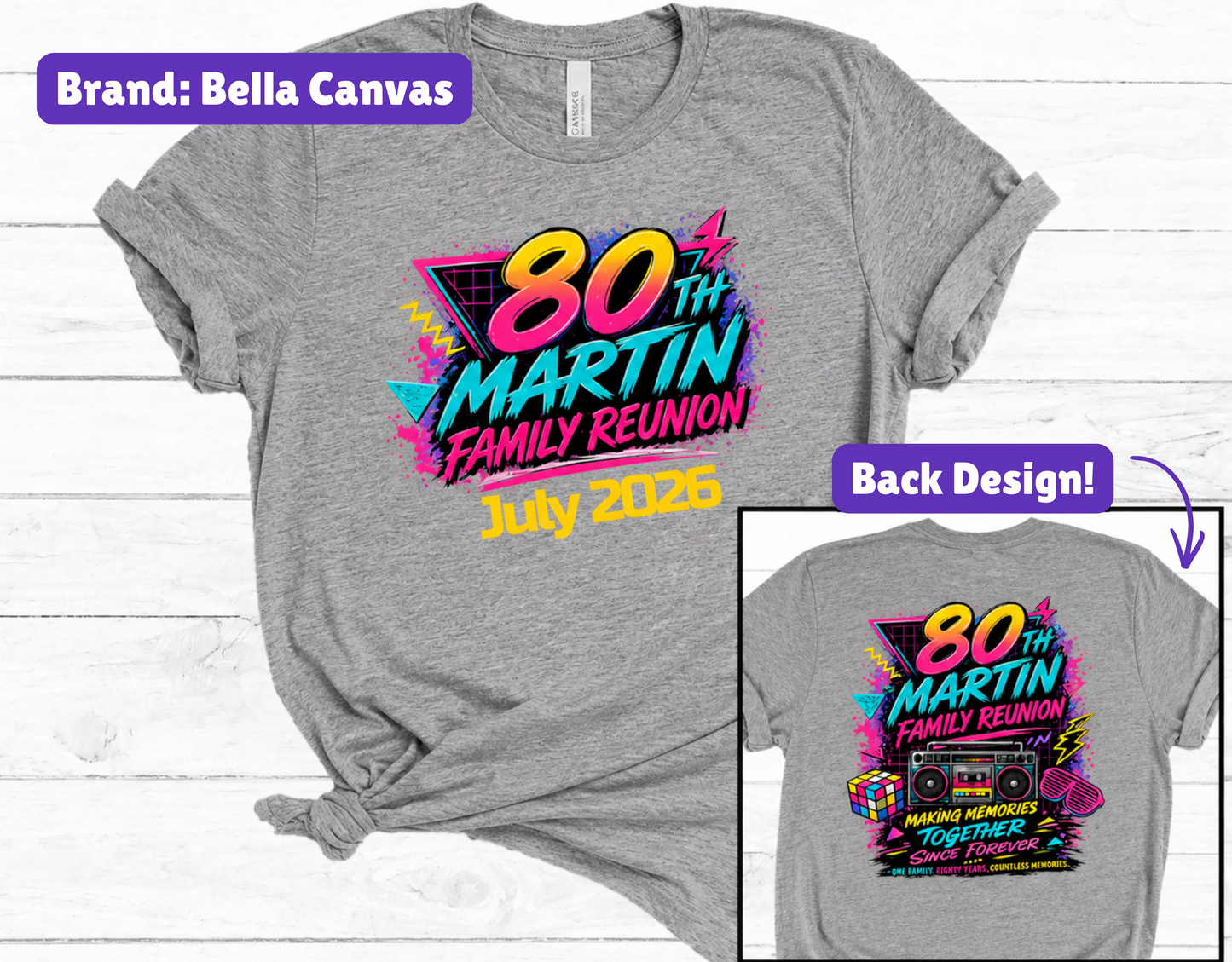 Martin Family Reunion - Bella Canvas T-Shirt