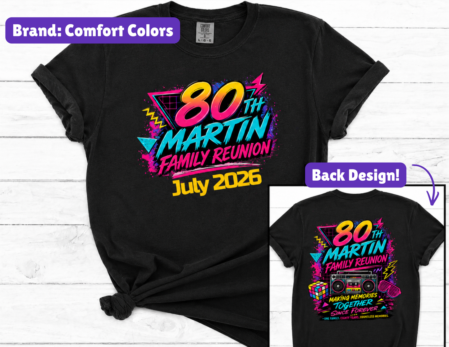 Martin Family Reunion - Adult Comfort Colors Unisex T-Shirt