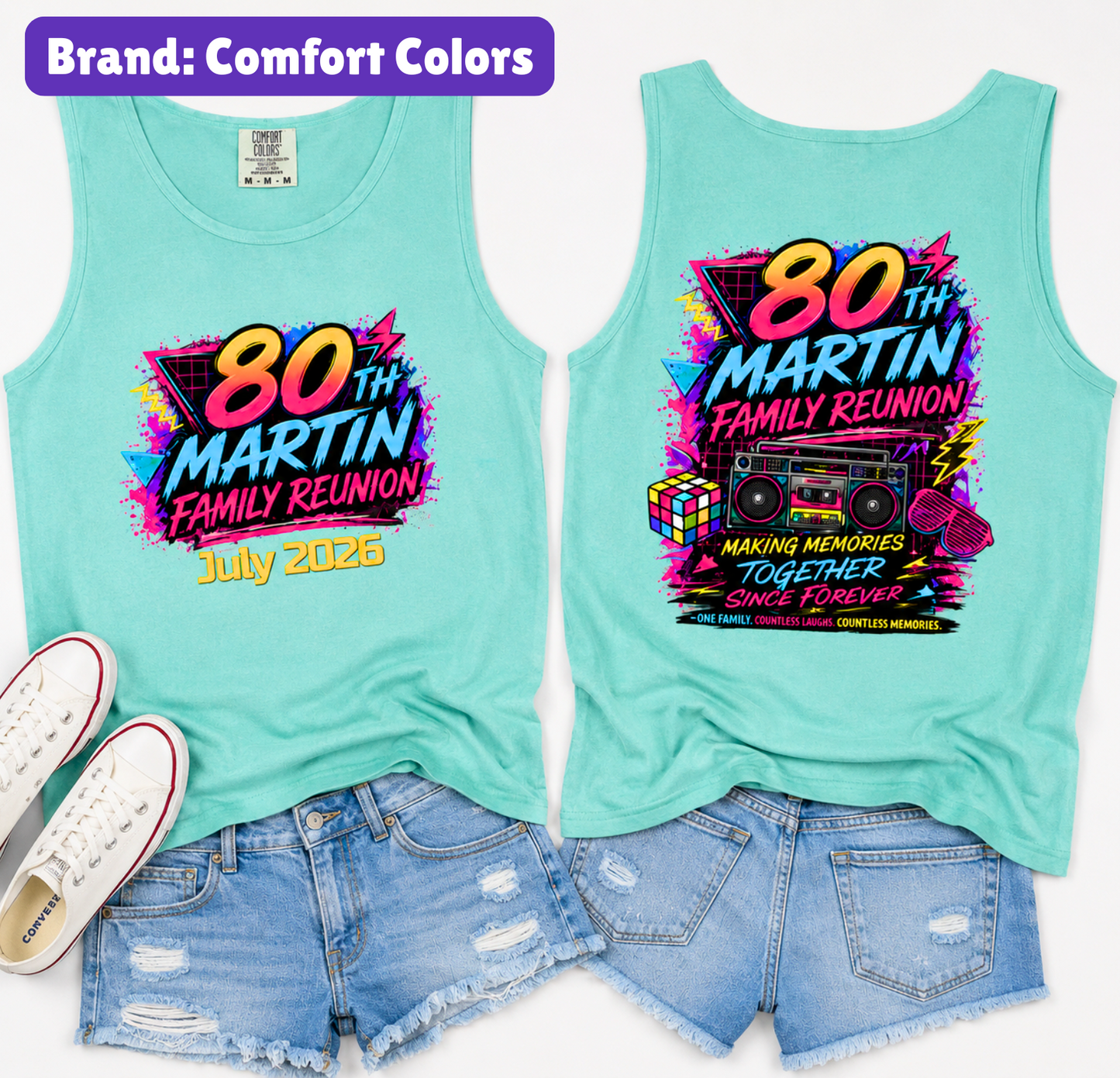 Martin Family Reunion - Adult Comfort Colors Unisex Tank Top