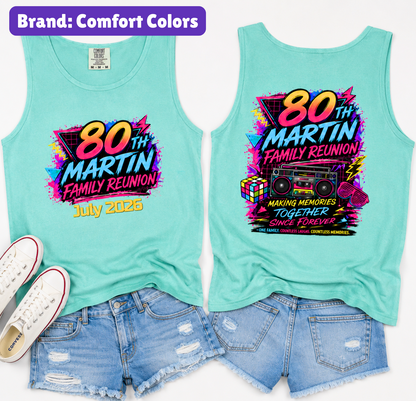 Martin Family Reunion - Adult Comfort Colors Unisex Tank Top