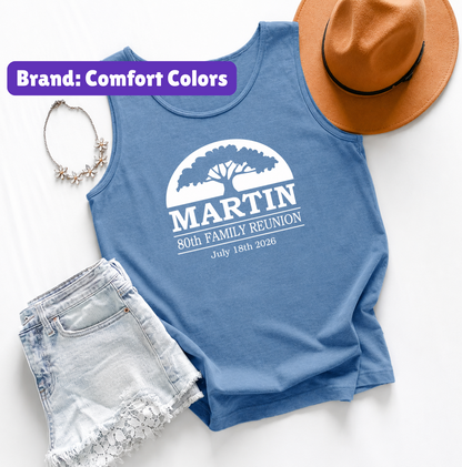 Martin Family Reunion OG Design - Adult Comfort Colors Unisex Tank Top