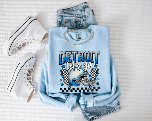 Detroit Let's Go -  Crewneck, Hoodie, or T-Shirt