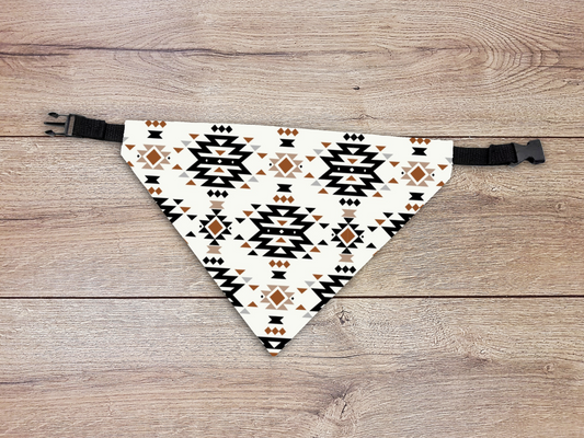 Aztec Dog Bandana - Over The Collar