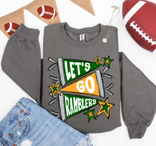 CUSTOM School Mascot Pendants -  Crewneck, Hoodie, or T-Shirt