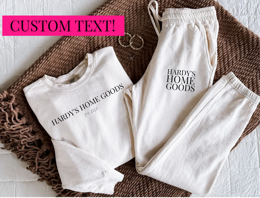 Custom Personalized Comfort Colors Matching Set - Multiple Colors