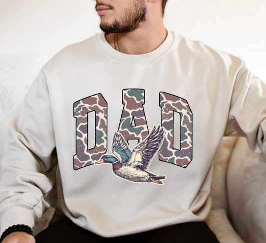 Camo Dad -  Crewneck, Hoodie, or T-Shirt