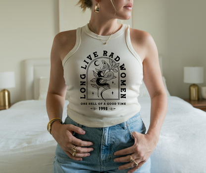 Long Live Rad Women - Micro Ribbed Cropped Tank