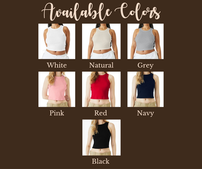 Aztec - Micro Ribbed Cropped Tank