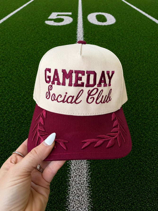 Game Day Social Club Embroidered - Trucker Hat