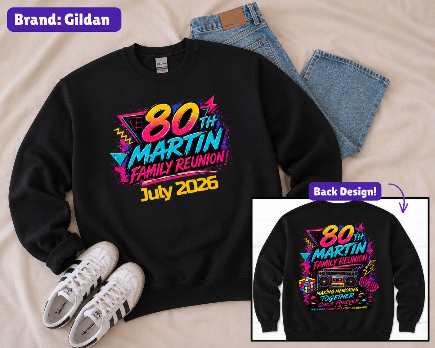 Martin Family Reunion - Gildan Crewneck