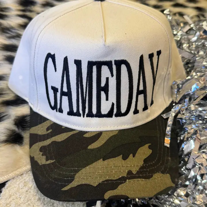 Game Day - Camo Checkered Trucker Hat