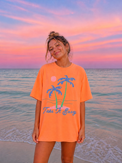 Take it Easy- Comfort Colors Tee
