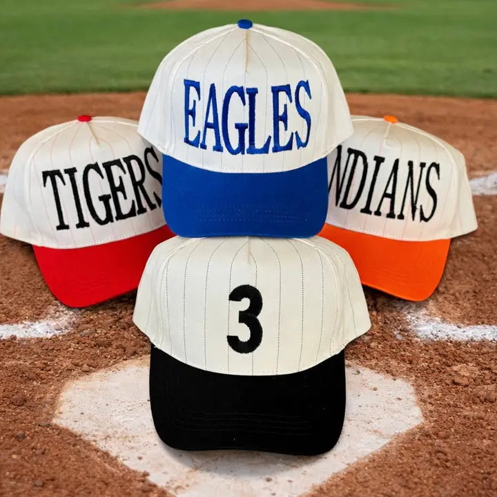 CUSTOM Striped Embroidered - Trucker Hat