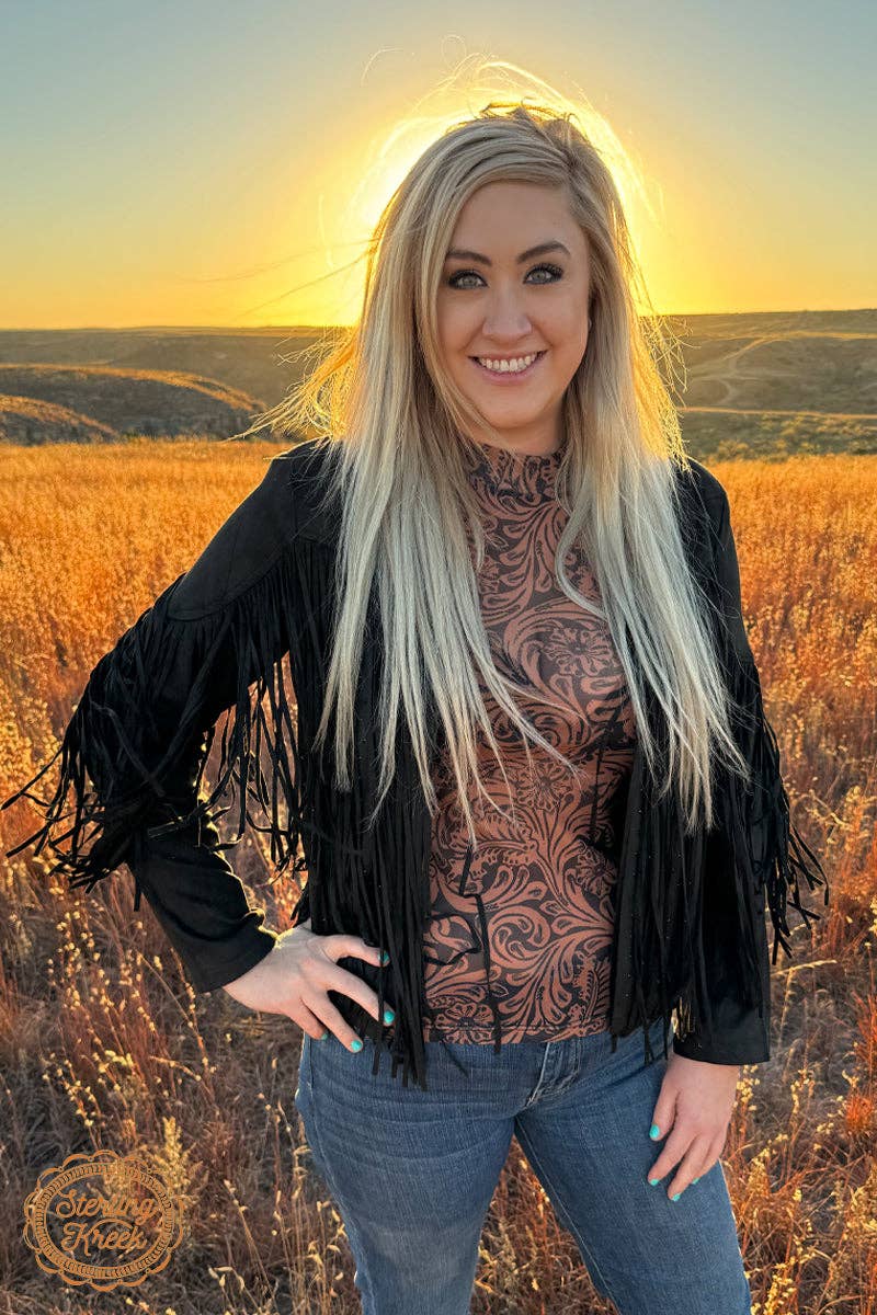 Tooled Leather Top