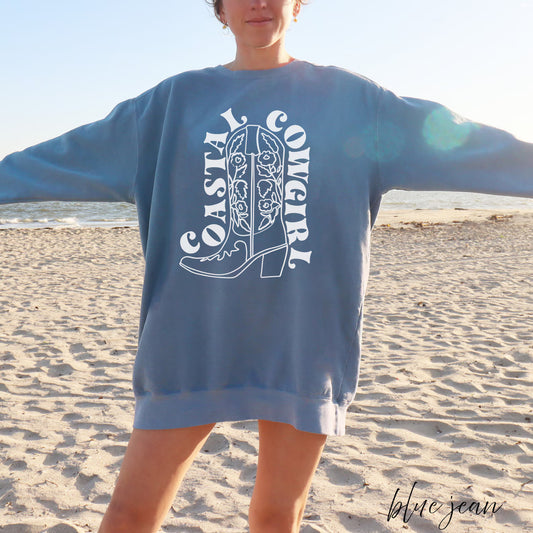 Coastal Cowgirl -  Comfort Colors Crewneck