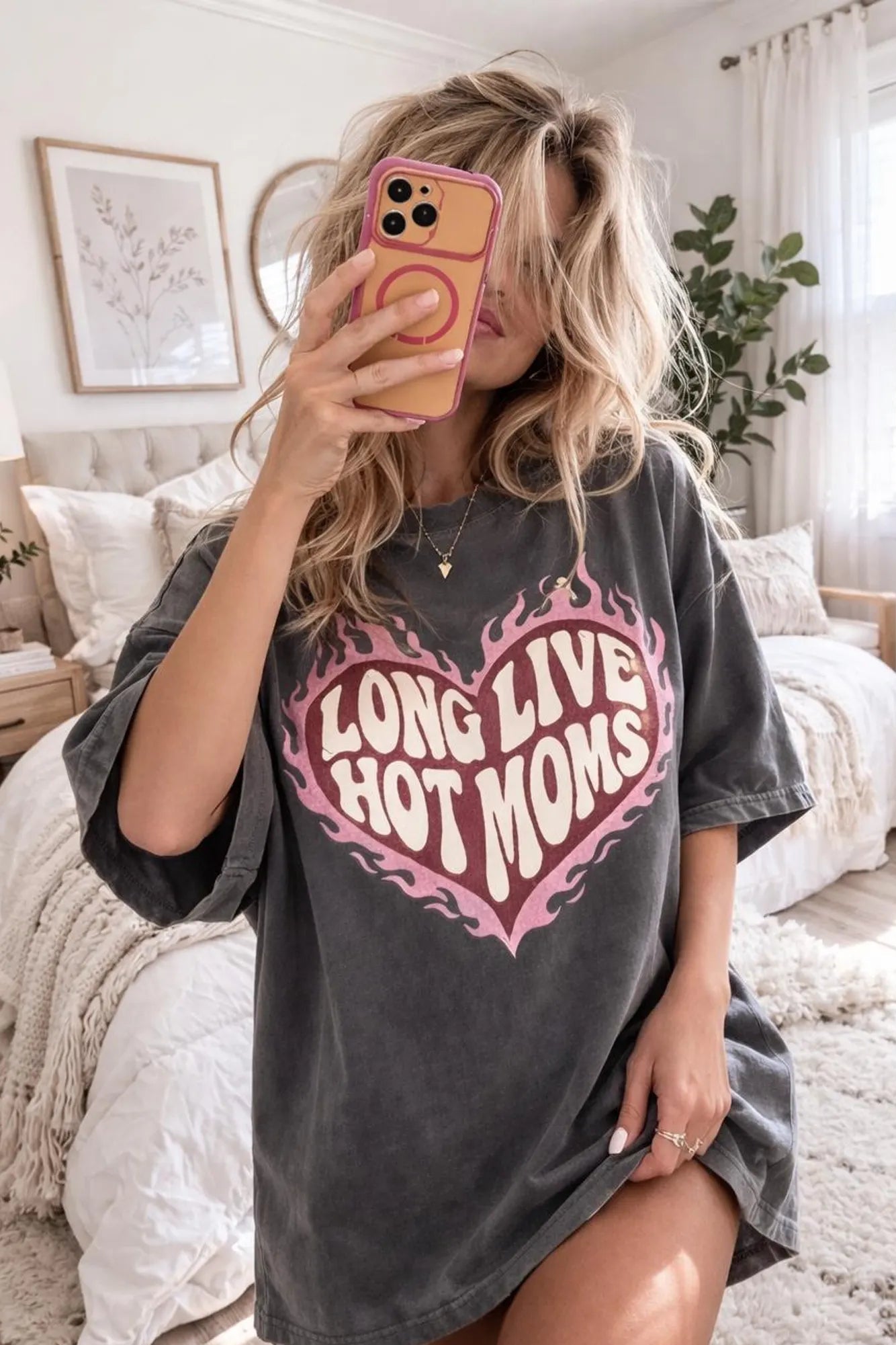 Long Live Hot Moms -  Comfort Colors Tee