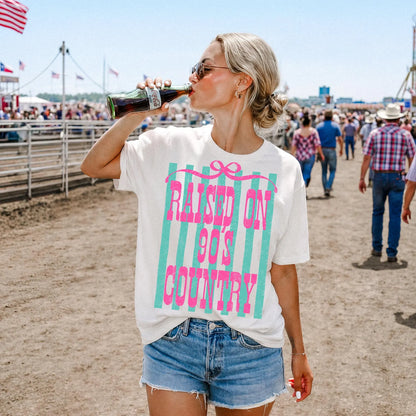 Raised on 90s Country - Comfort Colors Tee