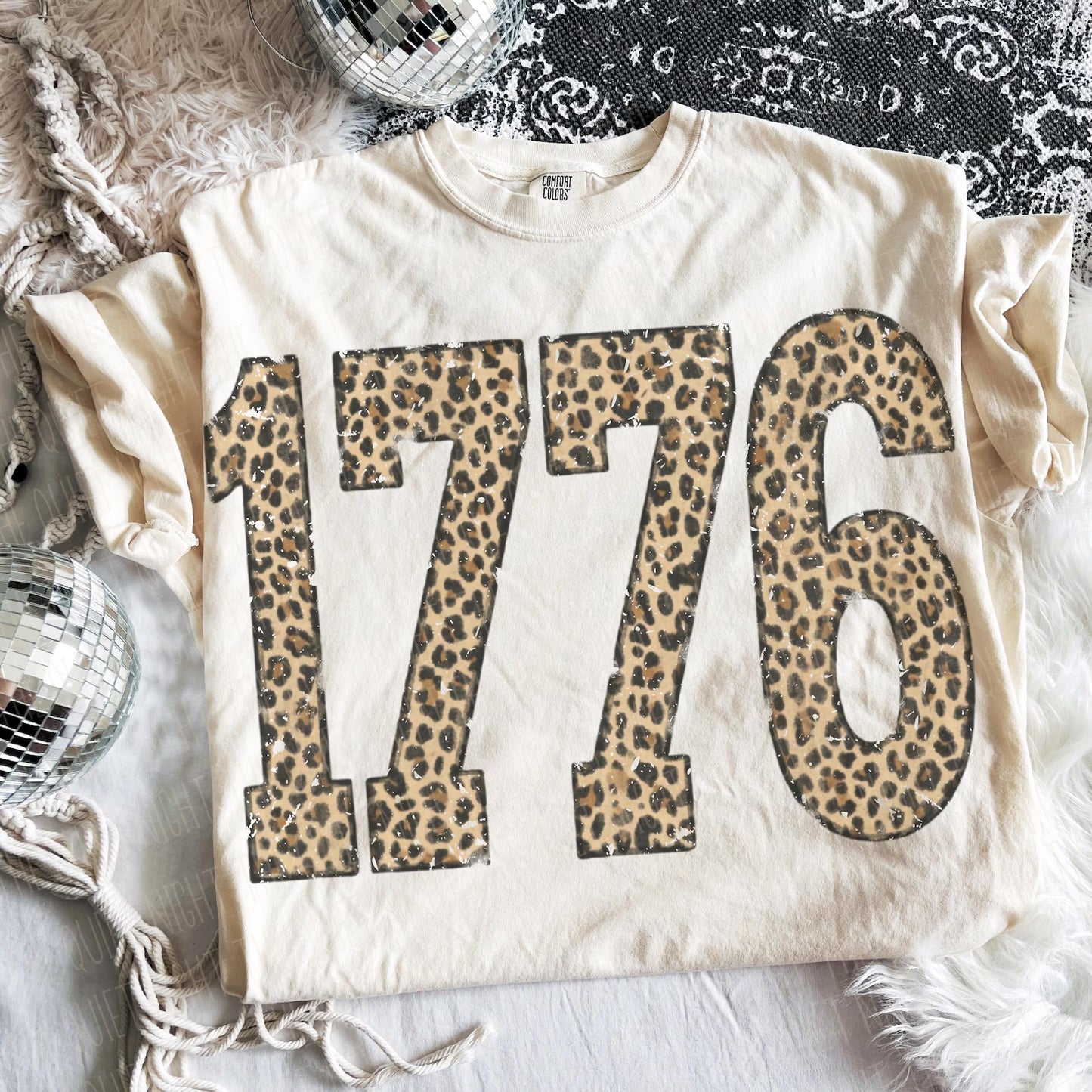 1776 Leopard 4th of July - Comfort Colors Tee