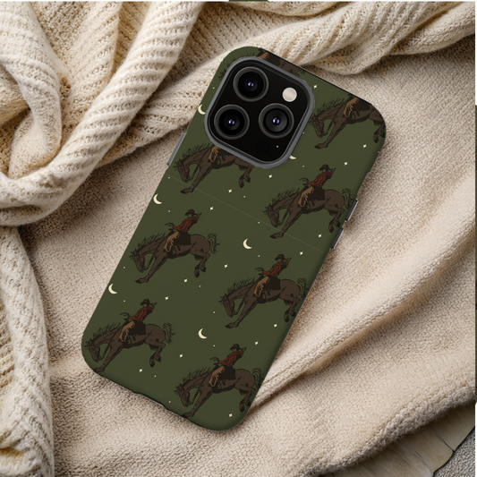 Green Midnight Cowboy Tough Phone Cases - Multiple Phone Styles!