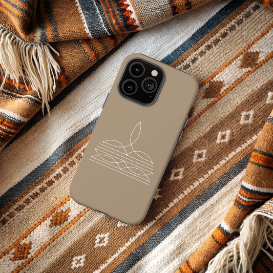 Cowboy Boot Stitch Solid Background Tough Phone Cases, Multiple Phone Styles!