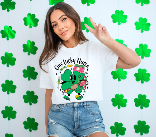 One Lucky Nurse -  Crewneck, Hoodie, or T-Shirt