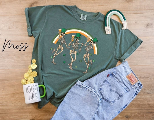St Paddys Skeletons -  Crewneck, Hoodie, or T-Shirt