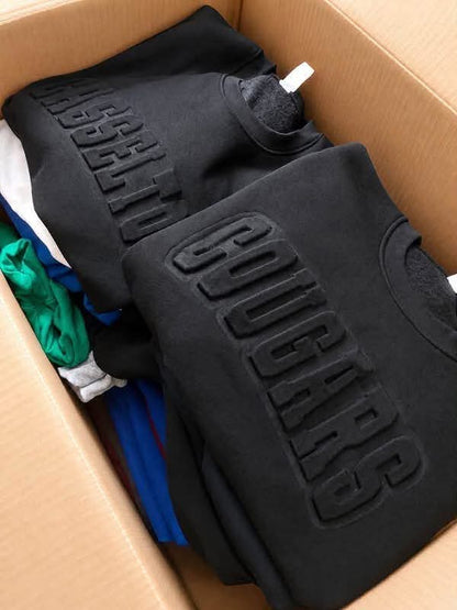 CUSTOM Embossed Comfort Color Tees and Gildan Crewnecks