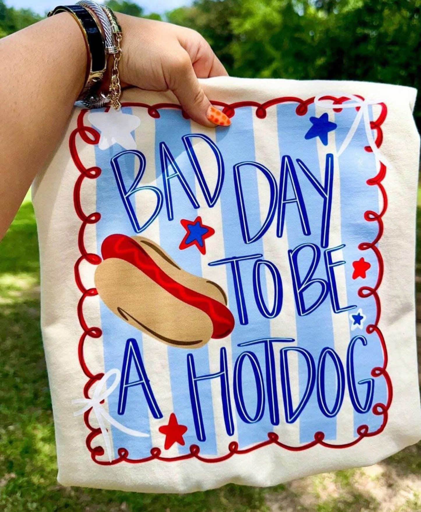 Bad Day to be a Hot Dog-  Comfort Colors Tee
