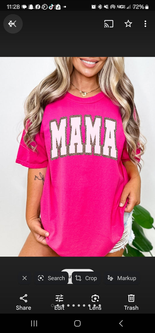 Mama (White/Leopard) - Crewneck, Hoodie, or T-Shirt